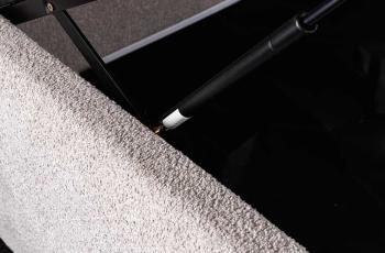 2-persoons bed beige bouclé 180x200 cm