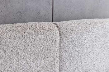 2-persoons bed beige bouclé 180x200 cm