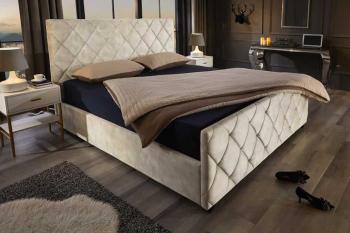 Bedombouw grijs fluweel 190x220 cm