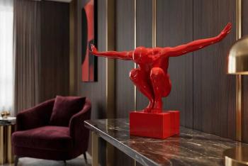 Decoratiebeeld cliffhanger rood