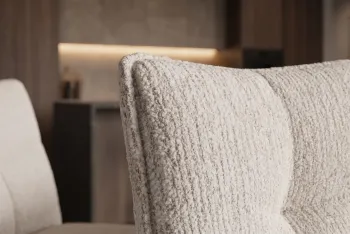 Eetkamerstoel Lucca beige draaibaar