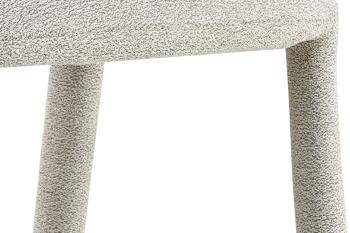 stapelbare eetkamerstoel beige stof