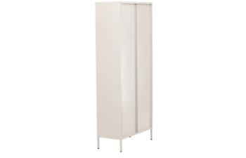 Hoge beige vitrinekast 180 cm