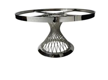 ronde tafel zilver marmer 130 cm
