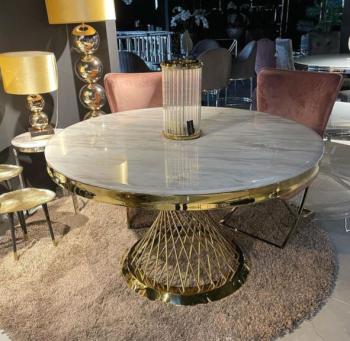 luxe ronde tafel marmer 130 cm