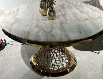 luxe ronde tafel marmer 130 cm