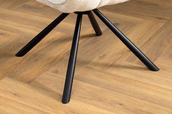 Eetkamer stoel beige draaibaar