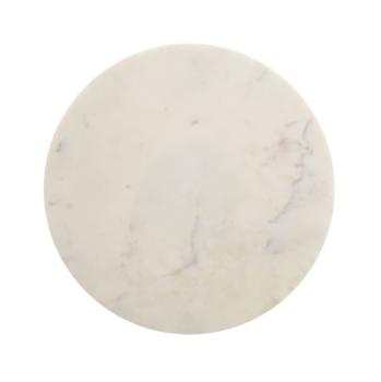 Bijzettafel goud wit marmer 37 cm