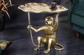 Salontafel goud aapfiguur 55 cm