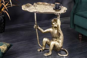 Salontafel goud aapfiguur 55 cm