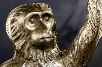 Salontafel goud aapfiguur 55 cm