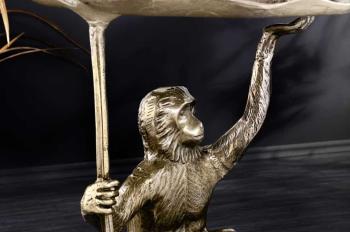 Salontafel goud aapfiguur 55 cm