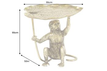 Salontafel goud aapfiguur 55 cm