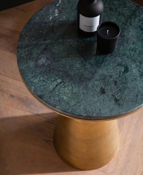 bijzettafel groen marmer 40 cm