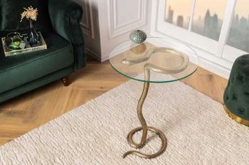 Bijzettafel slang koper 45 cm
