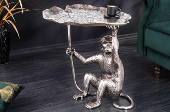 Salontafel zilver aapfiguur 55 cm