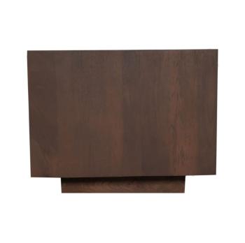 Blok salontafel walnoot bruin 56cm