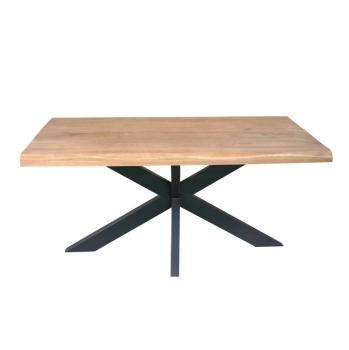 Boomstam tafel mangohout 140 cm 60mm