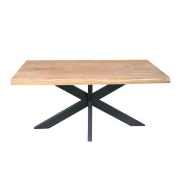 boomstam tafel eiken 240 cm 50mm voorzijde