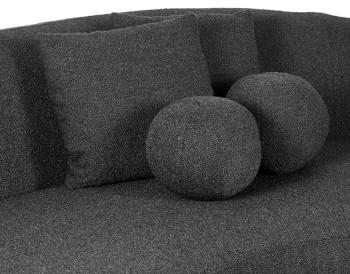 bankstel antraciet bouclé  220 cm