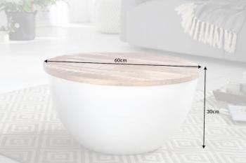 ronde salontafel Bowl wit 60 cm