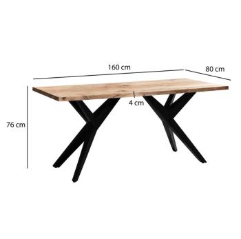 Design bureau acaciahout 160 cm