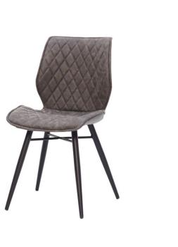 moderne stoel met ruitmotief