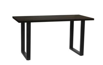 counter tafel zwart mangohout 180 cm