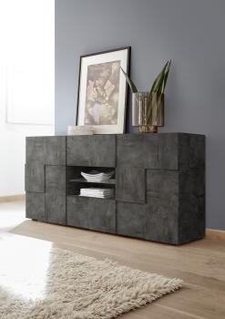 dressoir oxide donkergrijs 181 cm