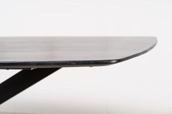 Tafel deens ovaal zwart mangohout 300 cm