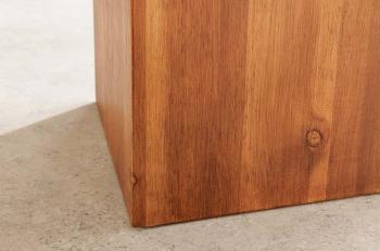 Decoratie zuil acaciahout bruin 50 cm