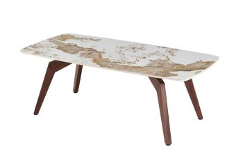 Ovale salontafel pandora keramiek 120 cm