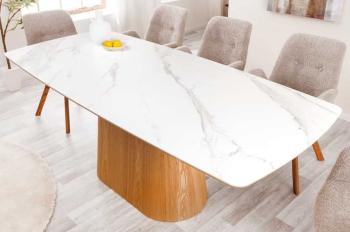 Deens ovale tafel eiken keramiek 200 cm