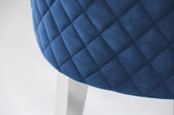 barock stoel blauw met leeuwenkop