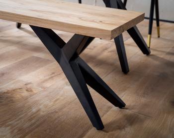 Design eettafel bank acaciahout 160 cm