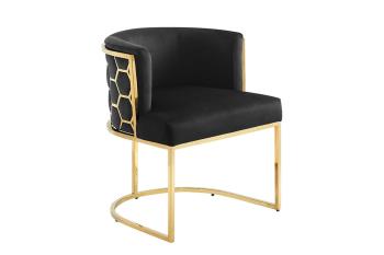 design stoel grijs fluweel zilver frame