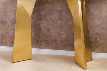 Sidetable goud marmer 140 cm