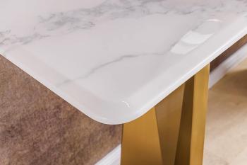 Sidetable goud marmer 140 cm
