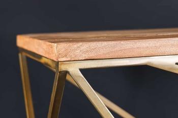 Diamant Sidetable messing mangohout 119 cm