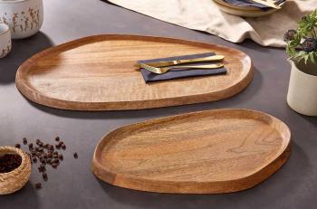 dienbladen set massief mangohout