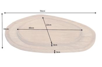 dienbladen set massief mangohout