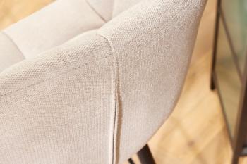 Draaibare barkruk beige stof