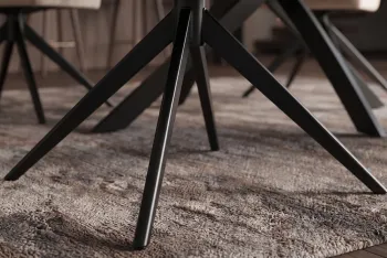 draaibare eetkamerstoelen beige velvet