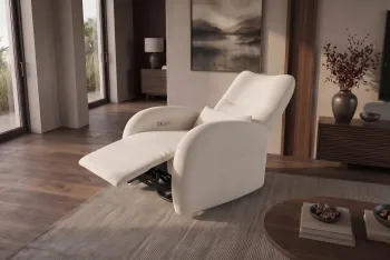 draaibare electrische fauteuil beige
