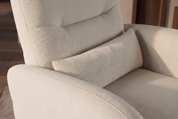 draaibare electrische fauteuil beige