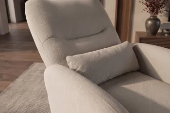 draaibare electrische fauteuil grijsbeige
