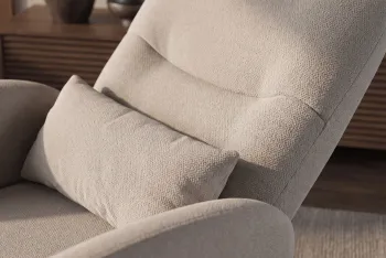 draaibare electrische fauteuil grijsbeige