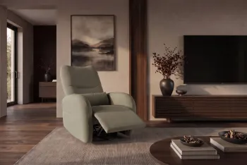 draaibare electrische fauteuil groen