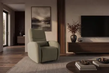 draaibare electrische fauteuil groen