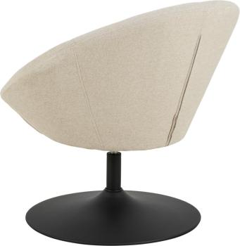 moderne draaibare fauteuil beige stof